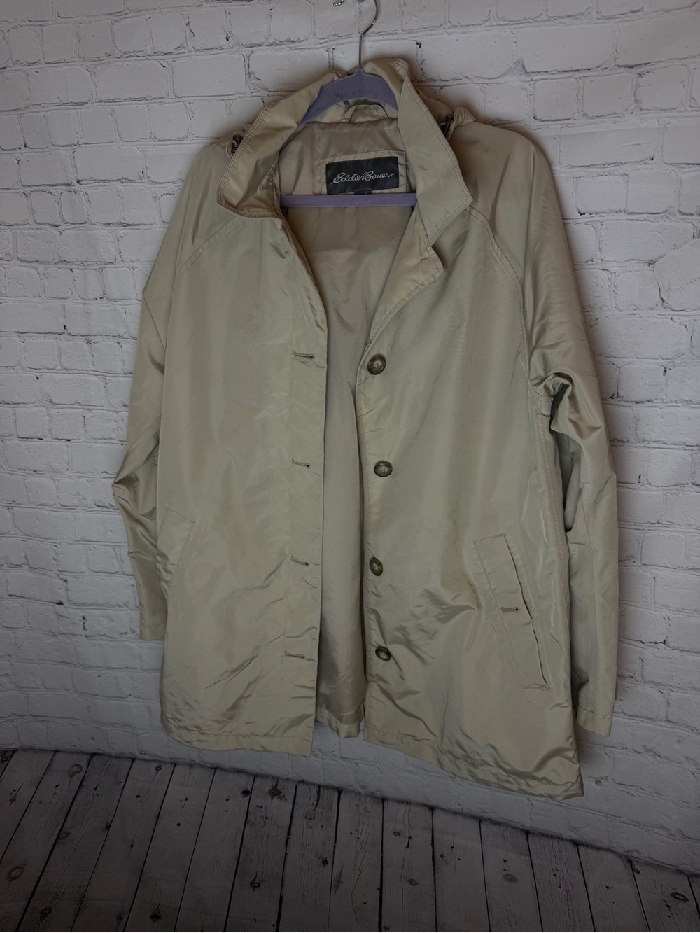 Eddie Bauer Men's Light Beige Casual Jacket XL Unisex